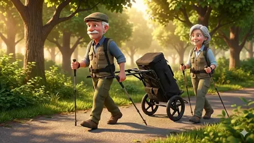 Adventurers with Backpack Luggage